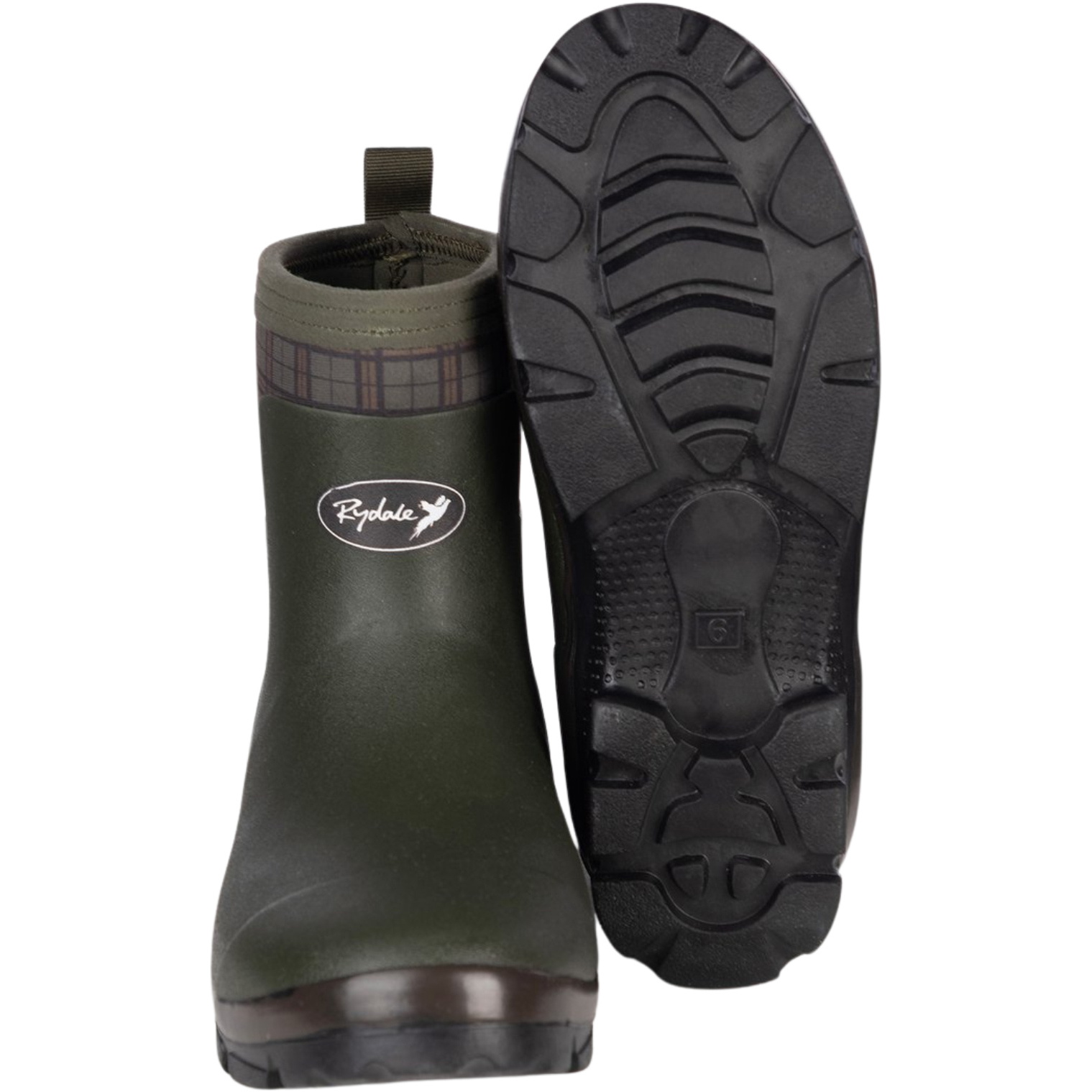 2026 Rydale Damen-Kurz-Wellington-Stiefel 432641 - Olive Check
